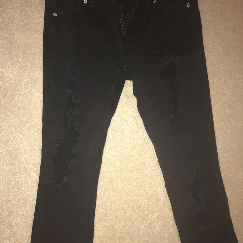 Black destroyed skinny  Jean  (2 for10$)